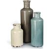 Cucumi Set di 3 piccoli vasi in ceramica, rustici e costieri, decorazione per la casa, vasi da fiori per mensole, stile spiaggia oceanica, per mensola, camino, tavolino da caffè, decorazioni per