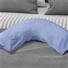 Emma Barclay Ortopedica in Percalle, Blu, Poliestere | 50% Cotone, Federa a Forma di V