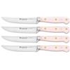 WÜSTHOF Classic Set di 4 coltelli da bistecca 12 cm, Pink Himalayan Salt (rosa)