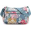 XUDREZ Borsa a tracolla da donna, multi tasca, borsa a tracolla, borsa da viaggio, Bouquet di fiori