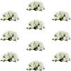 Inweder Fiori Finti per Centrotavola Matrimonio - 10 Pezzi Fiori Artificiali Bianco per Centrotavola Nozze Peonia di Seta con Base in Plastica Fiori Finti per Decorazioni Casa Anniversario Della Festa
