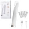 STYLPRO 2-in-1 Sonic Dermaplane & Trimmer: Bordo illuminato, ricaricabile, senza fili, adatto ai viaggi. Per sopracciglia, peluria, zona bikini. 3 livelli di vibrazione