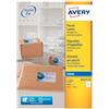 Avery J8169-100 Etichette per pacchi, 139 x 99,1 mm, permanenti, 4 etichette per foglio, 400 etichette per confezione