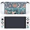 ENFILY Cute Genshin Impact Kaedehara Kazuha Custodia Compatibile con Nintendo Switch OLED, Cover Dockabile, Custodia Ergonomica con Impugnatura Morbida in TPU per Joycon, Set Sparkle Skin