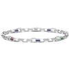 Zancan Bracciale Uomo Zancan Tennis Argento 925 Quarzi Naturali Colorati ESB320-BRV