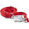 Record - Guinzaglio Addestramento per Cani - Realizzato in Nylon - Dotato di Moschettone in Metallo -Molto Resistente - Colore Rosso - Taglia M - 2,3 cm - Lunghezza 200 cm