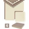 eyepower 2,4 cm Tappetino Palestra: 1m² Tappeto Fitness - 4 Tappetini Palestra Puzzle 50x50 - Tappeto Schiuma EVA - Tappeto Palestra Tappeto per Ginnastica a Terra Tappeti Con Difetti Ottici Minori