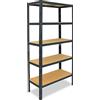 shelfplaza® 180x80x40cm HOME Scaffale metallo per carichi pesanti antracite con 5 ripiani con 175kg capacità di carico/Scaffali in metallo per garage come scaffali per ripostiglio o officina