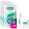 GUM SOFT-PICKS PRO Scovolini interdentali | design curvo per un facile accesso alle aree difficilmente raggiungibili | azione delicata per gengive sensibili ([L - 3x60] +1 bonus sample)