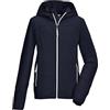 killtec Bambine e ragazze Giacca in pile lavorata a maglia/Giacca in pile con cappuccio KOW 347 GRLS KNTFLC JCKT, dunkel himbeere, 128, 42139-000