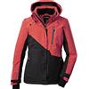 Killtec (KILAH) Women's Giacca da sci/giacca funzionale con cappuccio staccabile con zip e paraneve KSW 144 WMN SKI JCKT, melange antracite, 38, 38624-000