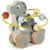 small foot Animale da trainare con percorso motricità Dino, in legno FSC® 100% certificato, per bambini dai 12 mesi, 12615