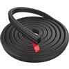 JNNJ Guarnizione per Portiera Auto, Impermeabile Striscia Di Tenuta in Gomma Insonorizzata Porte Di Auto, Guarnizione Gomma Impermeabile Del Parabrezza Automobile per Le Intemperie(15mmx14mmx16m)