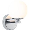 Paulmann 71067 Applique LED Selection Bathroom Gove IP44 3000K 400lm 230V 5W cromo, satinato, luce da bagno