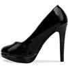 Bismaa, Scarpe col tacco donna, Nero (Black Patent), 46-47 EU