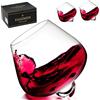 FAHIMEH Bicchieri Whisky Rum Cognac vino Cristallo Rotanti Senza Stelo Degustazione Vetro Inclinati Liquore brandy Cocktail Tumbler Grappa Bicchiere Personalizzato Regalo Set da 2pc 200ml