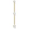 Thomas Sabo Orecchini da Donna con Pietre Bianche, lunghi in Argento Sterling 925 e Argento, Gold, H2150-414-14