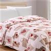Home Tresor - Trapunta Invernale Imbottita in Morbida Microfibra, Piumone Letto Autunno Inverno Traspirante Anallergico Fantasia Amour 12, 1 Piazza e Mezza 210x250 cm