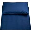 Russo Tessuti Set Completo Lenzuola 100% Cotone Singolo Matrimoniale Piazza e Mezza-Blu Scuro-Singolo