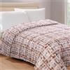 Home Tresor - Trapunta Invernale Imbottita in Morbida Microfibra, Piumone Letto Autunno Inverno Traspirante Anallergico Fantasia Quadri 11, 1 Piazza e Mezza 210x250 cm