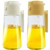 SHUNCHG 2in1-Spruzzino Olio per Friggitrice ad Aria, Dosatore Spray da 470ml, dosatore olio, Olio Oliva in Vetro per Cucina Nebulizzatore Olio Aceto Cucinare Forno BBQ Insalata