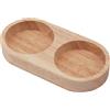 GORGECRAFT Vassoio In Legno per Macina Sale e Pepe Vassoio In Legno di Acacia Porta Macina Pepe Macinini e Agitatori Macina Sale e Pepe Poggia per 2 macinino Accessori Portaoggetti Da Cucina