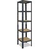 shelfplaza® 180x50x50cm HOME Scaffale metallo per carichi pesanti antracite con 5 ripiani con 175kg capacità di carico/Scaffali in metallo per garage come scaffali per ripostiglio o officina