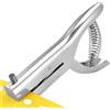 QWORK® Perforatrice a foro singolo da 6 mm - Perforatrice resistente per carta, cartoncini e PVC, con capacità di perforazione fino a 2 mm (20 fogli)