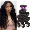 Feibin Capelli vergini brasiliani 3 fasci Body Wave Senza trattamento naturale Colore 100% Extension di capelli umani 35 35 35 cm