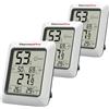 ThermoPro TP50 3 Pezzi Termometro Ambiente Interno Igrometro Digitale per Interni Monitor Misuratore di Temperatura e Umidità per Home Office Nursery Comfort Record Min e Max