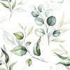 VaryFloral Carta da Parati Adesiva Muro Acquerello 30.5cmx300cm Carta da Parati Floreale Verde Foglie Decorazioni Parete Carta Adesiva Mobili Boho Botanico Rotolo Adesivo per Mobili Cassetto Camera
