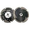 DT-DIATOOL Disco Diamantato 2 Pezzi 125 mm x M14 Lama per Sega Turbo con Denti Protettivi per Taglio Rettifica Calcestruzzo Piastrelle Marmo Granito