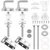 YAOSHENGUP Fissaggio per sedile WC, 2 pezzi, cerniere in acciaio inox, universali
