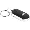 Dioche Trova chiavi, dispositivo anti-smarrimento, cerca chiave fischietto, LED audio portachiavi con fischietto, Localizzatore di posizione anti-smarrimento con allarme e luce lampeggiant(nero)