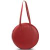 CAMPO MARZIO ROMA 1933 Campo Marzio - Borsa a tracolla SONIA TOTE MIDI BAG in PVC, rosso scuro (35 X 35 X 1 cm)