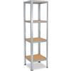 shelfplaza® 180x50x50cm HOME Scaffale metallo per carichi pesanti zincato con 4 ripiani con 175kg capacità di carico/Scaffali in metallo per garage come scaffali per ripostiglio o officina