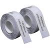 DINGYI 2 rotoli di nastro per etichettatrice, compatibile con etichette D30, adesivo trasparente impermeabile, 14 mm x 30 mm, 460 etichette di carta termica per stampante per ufficio (2, 14 mm x 30 mm
