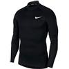 Nike M NP Top LS Tight Mock, T-Shirt A Manica Lunga Uomo, Black/(White), XL-T