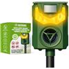 ISOTRONIC Repellente solare per animali selvatici, ideale per procioni, cervi, volpi e cinghiali - Repellente a frequenza + luce a fiamma - Efficace deterrente per animali (1 pezzo)