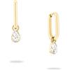 Echtzeit Orecchini a cerchio EJ-0025-E-22 IP oro, 2,2 cm, Acciaio inossidabile, Zirconia cubica
