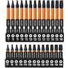dentedeleao Torx Bit Set, 26 pezzi Torx Cacciavite con Gambo Esagonale Impatto Magnetico, 13pcs 25mm + 13pcs 50mm Star Bit Set per Cacciavite, Trapano a Percussione