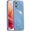 GOGME Cover per Realme 9i, Placcatura TPU Custodia Protettiva, AntiGraffio Silicone Morbida TPU Ultra Sottile ma Resistente Case Caso. Blu