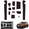 GAFAT Nuovo Dacia Duster 3 2024 2025 2026 Tappetini Antiscivolo, Tappetino in Gomma per Console Centrale, Porta Bicchieri, Cuciture Porte, Dacia Duster 3 Accessori (Rosso)