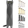 LEcylankEr Peluche Gatto Morbido 90 cm - Grande Cuscino Adorabile Animali per Ragazze Bambini Fidanzata Regalo di Compleanno Natale (90cm, Grigio)