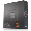 AMD Ryzen 5 7600X processore 4,7 GHz 32 MB L3 Scatola (AMD 4.7GHz 6 Core AM5 Processor, 12 Threads, 5.3GHz Boost, Radeon Graphics) [100-100000593WOF]