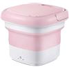 MQQ Mini Lavatrice Portatile, Lavatrice Ad Ultrasuoni di Disinfezione Ozono, Piccola Lavatrice Biancheria da Biancheria Intima Automatica (Color : Pink)