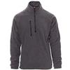 PAYPER DOLOMITI+ Felpa da Lavoro Maglia Micropile Unisex Uomo Donna 100% Poliestere Mezza Chiusura Zip Tasca Frontale Grigio Cenere (5XL)