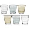 Cerve Set 6 Bicchieri da Tavola Acqua Vino Nadia Scratch 250 CC
