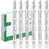 Jaenmsa R7S 6 Pezzi Lampadina Alogena 118mm 300W, Dimmerabile 230V J118 3000LM Bianco Caldo 2700k, Lampadine Alogene R7s Adatta per lampade da terra, lampadine stradali, lampade per paesaggi.