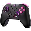 EasySMX X05 Wireless Controller PC con RGB Luce- Joystick/Trigger Hall- Batteria Ricaricabile da 750mAh- Vibrazione- Turbo per PC/Switch/Mobile- Joystick PC Compatible con Black Myth: Wukong- Nero
